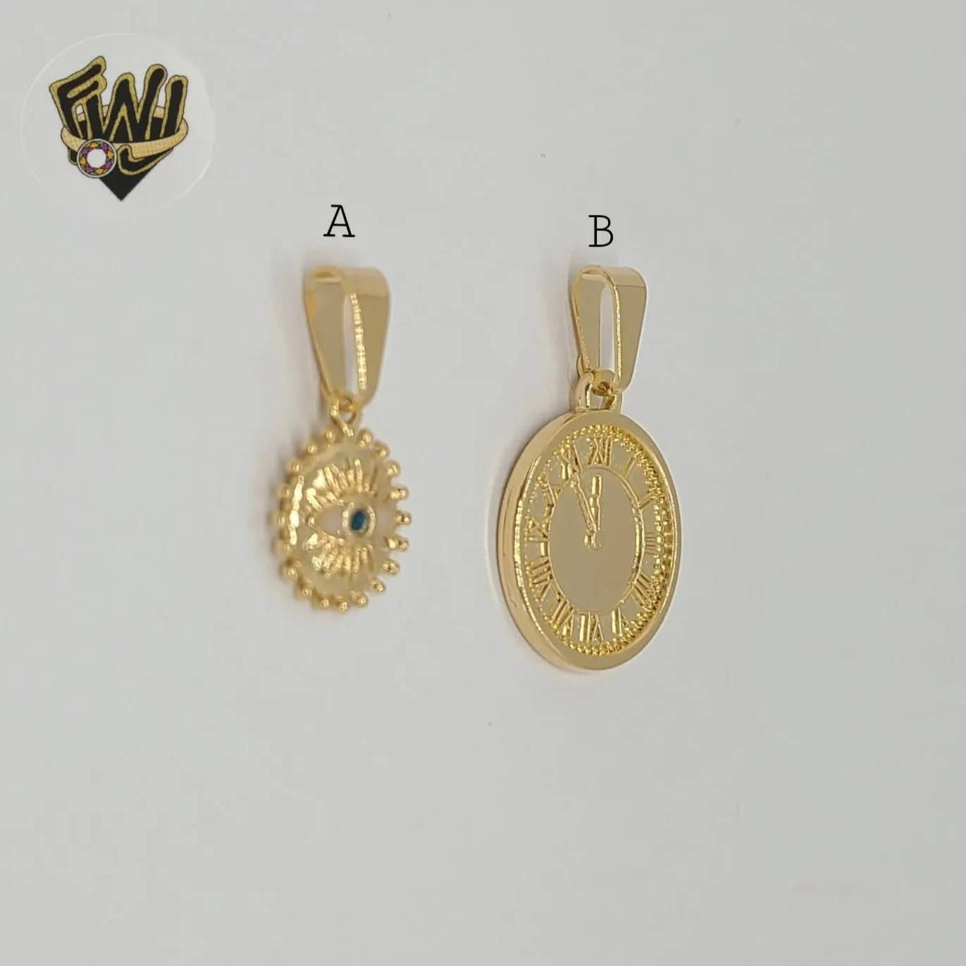 (1-2087) Gold Laminate - Medal Pendants - BGF
