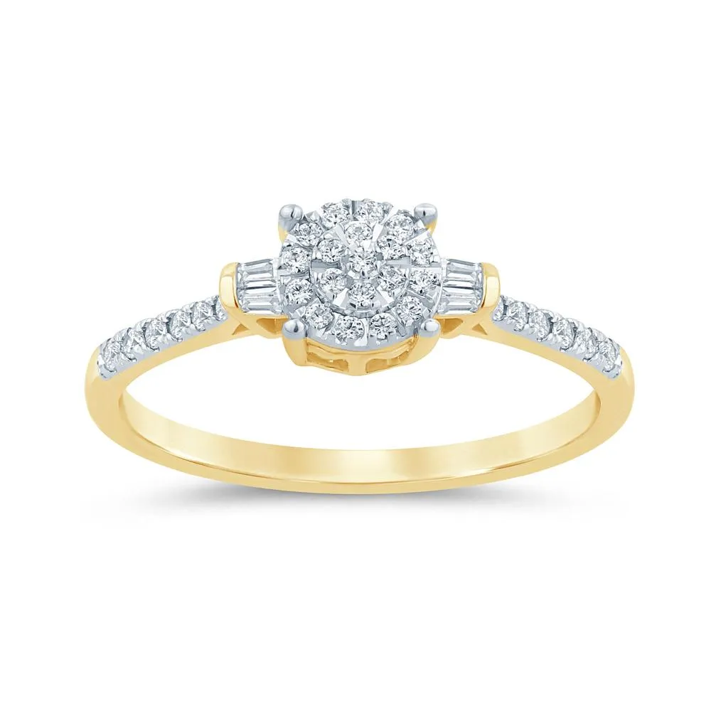 10KT-0.15CTW LADIESRING