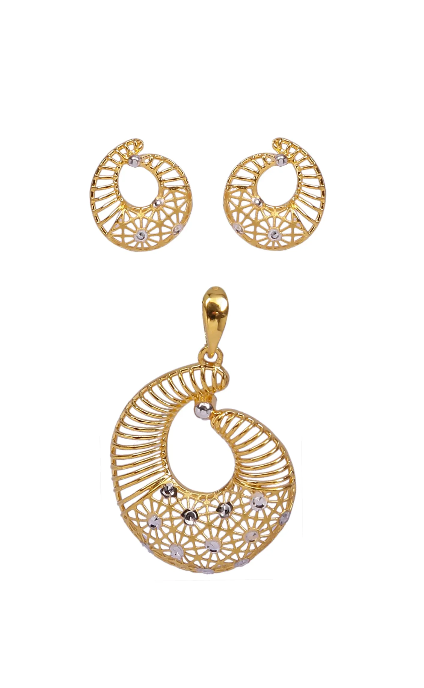 22 KT Designer Gold  Pendant Set (D138)