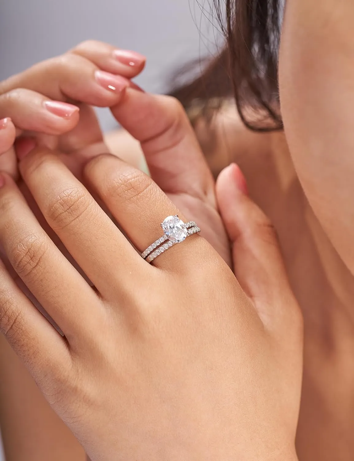 2CT Pear Shaped Engagement Rings for Women Teardrop Sterling Silver Rings with 18K White Gold Plated Cubic Zirconia Wedding Rings for Women Promise Rings for Her