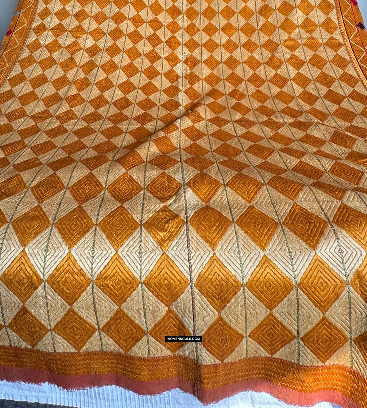 419 Vintage Varida Bagh Phulkari -  Textile Art West Punjab