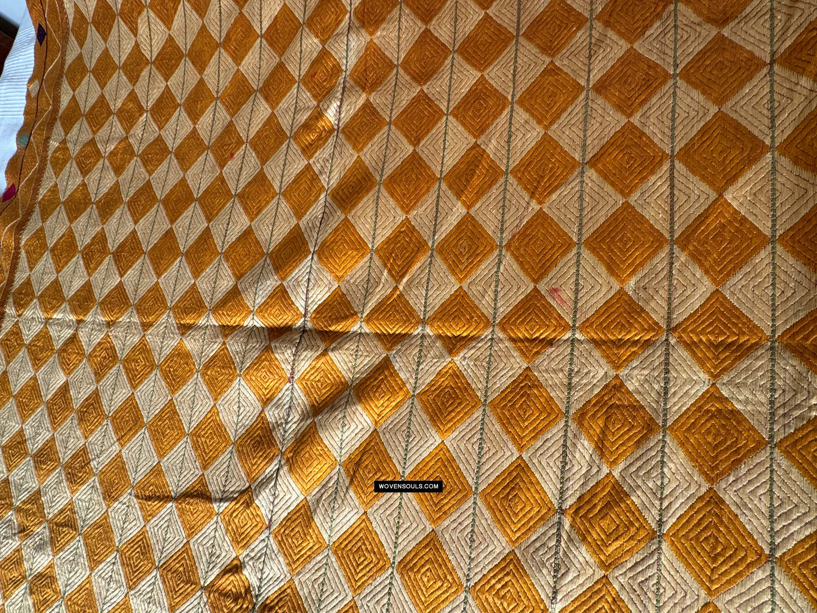 419 Vintage Varida Bagh Phulkari -  Textile Art West Punjab