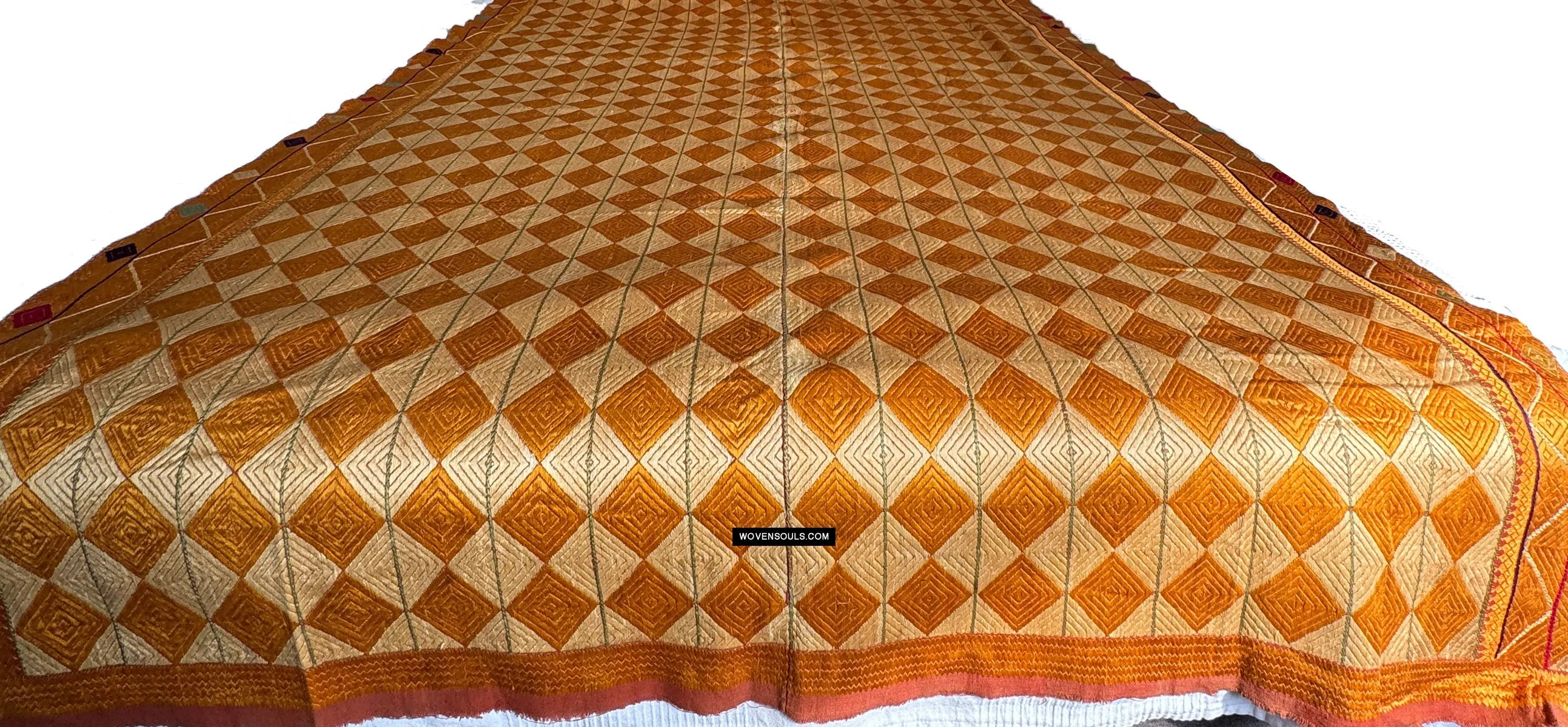 419 Vintage Varida Bagh Phulkari -  Textile Art West Punjab