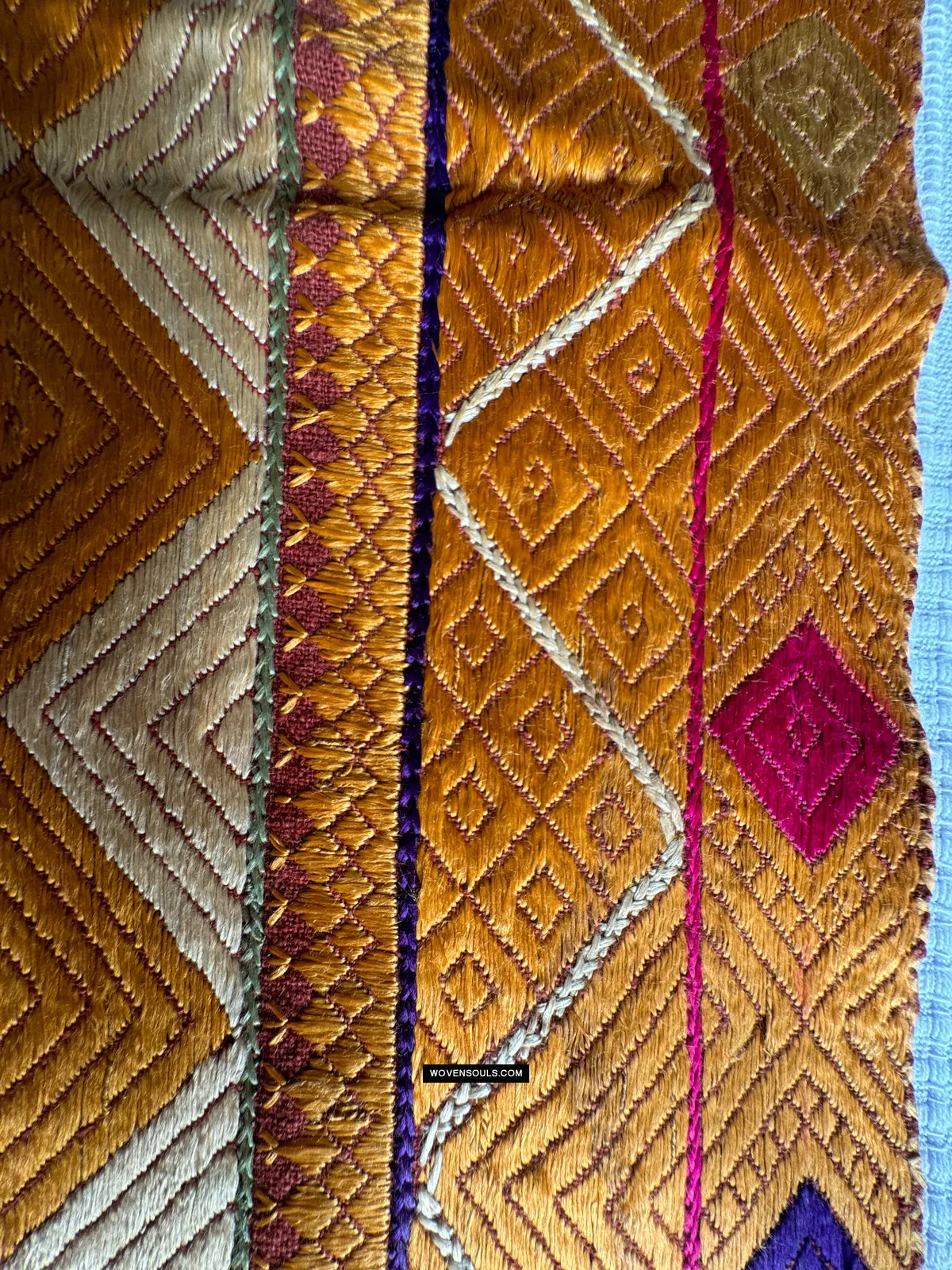 419 Vintage Varida Bagh Phulkari -  Textile Art West Punjab