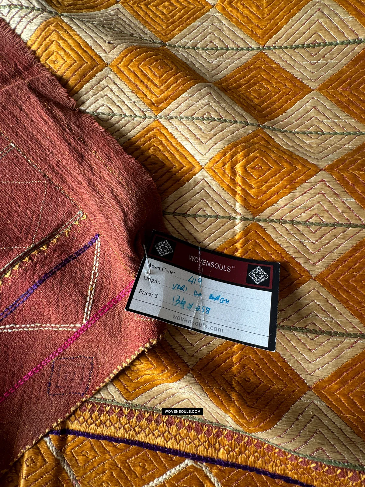419 Vintage Varida Bagh Phulkari -  Textile Art West Punjab