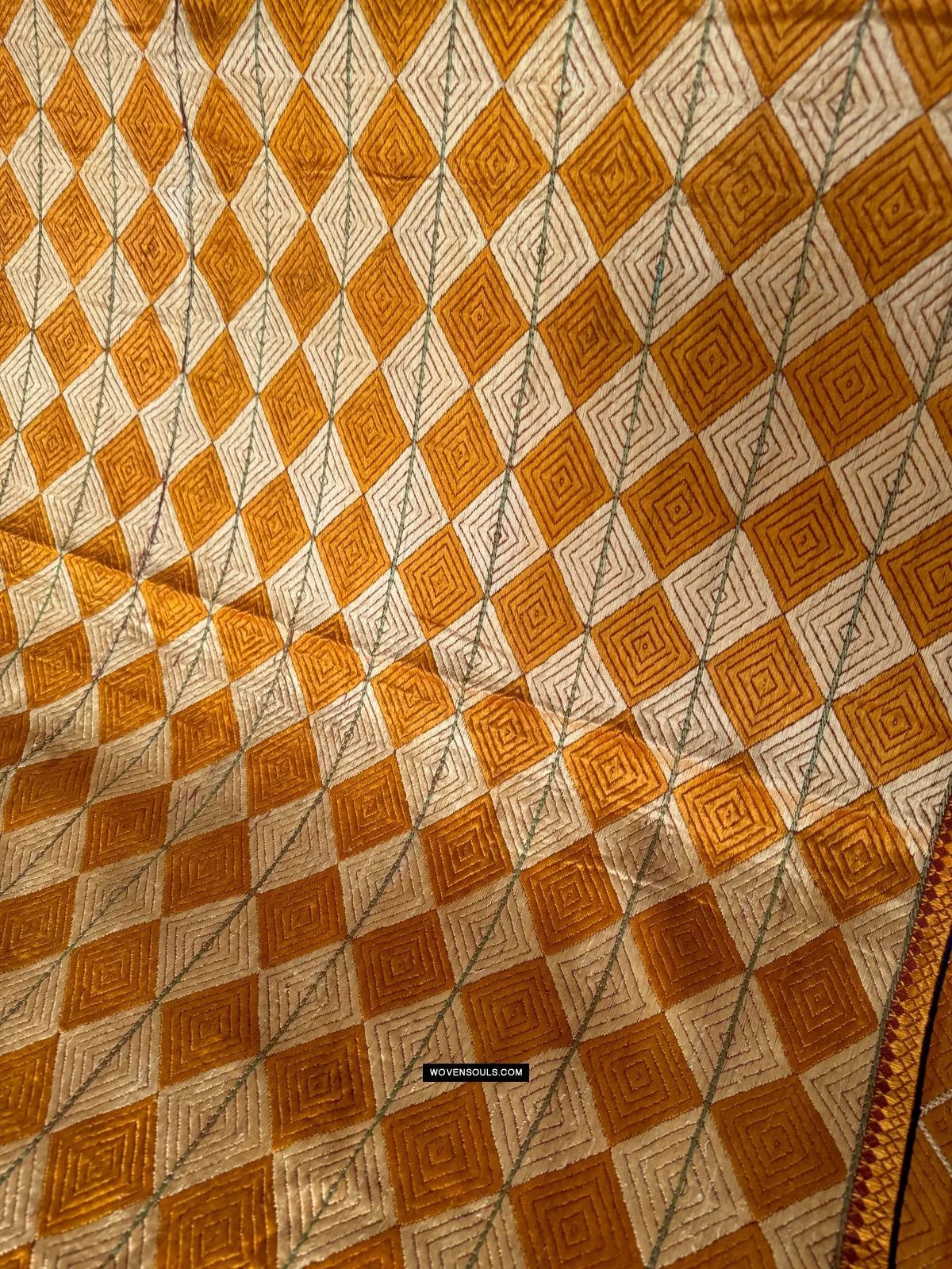 419 Vintage Varida Bagh Phulkari -  Textile Art West Punjab