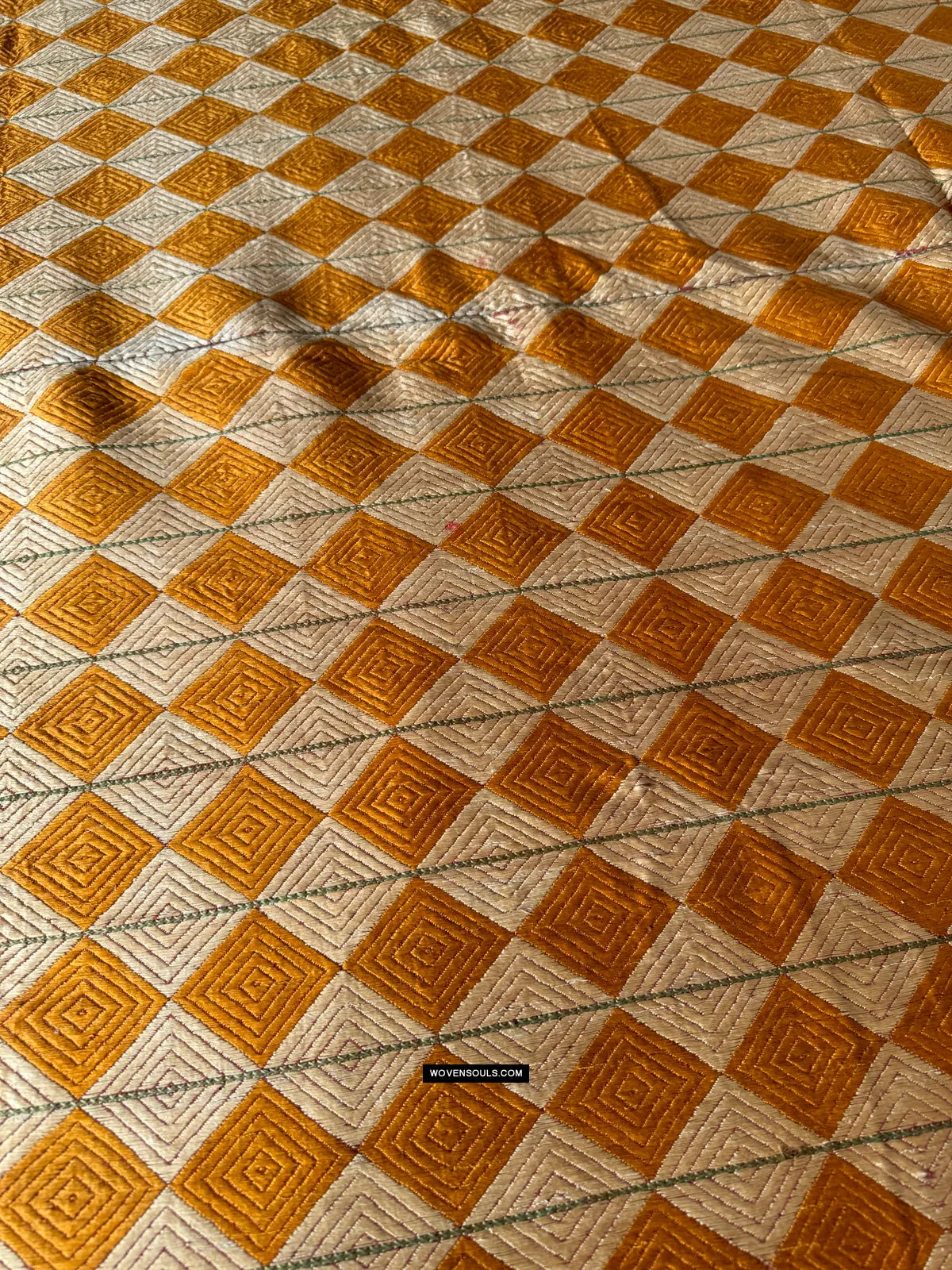 419 Vintage Varida Bagh Phulkari -  Textile Art West Punjab
