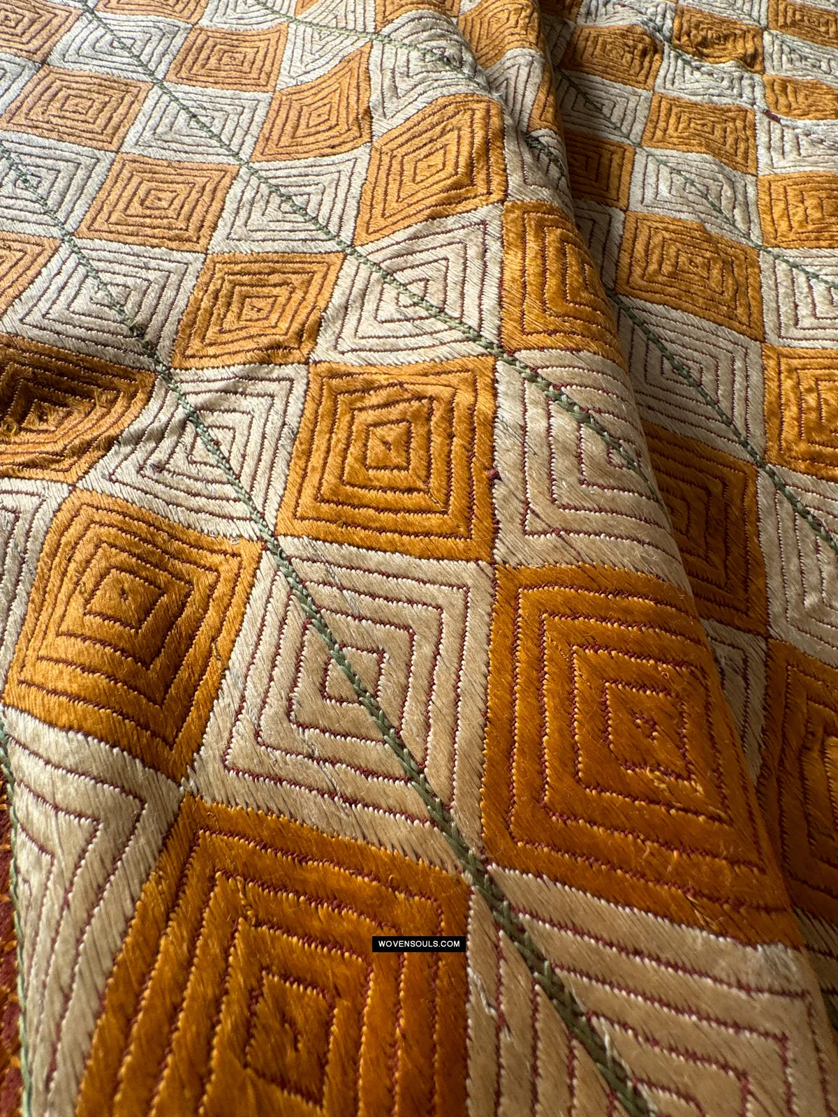 419 Vintage Varida Bagh Phulkari -  Textile Art West Punjab