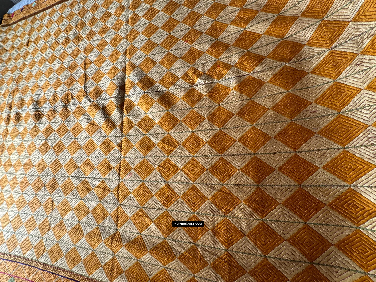 419 Vintage Varida Bagh Phulkari -  Textile Art West Punjab