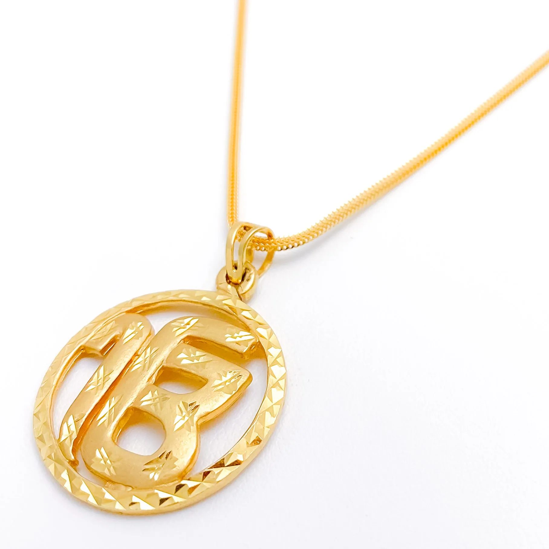 Accented Sikh IK Onkar Pendant