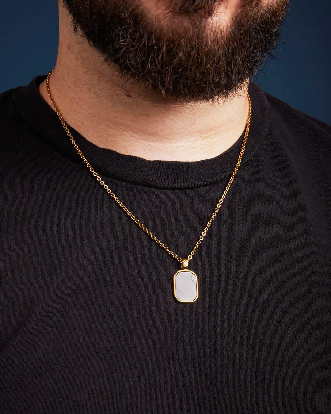 Ambition Octagon Pendant, Gold
