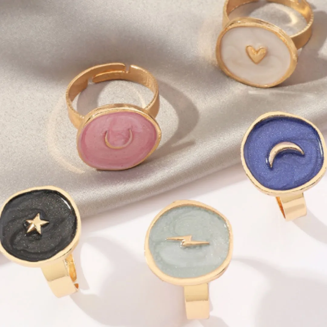 ClaudiaG Collection Astral Ring in White