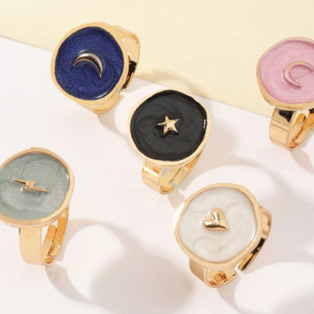 ClaudiaG Collection Astral Ring in White