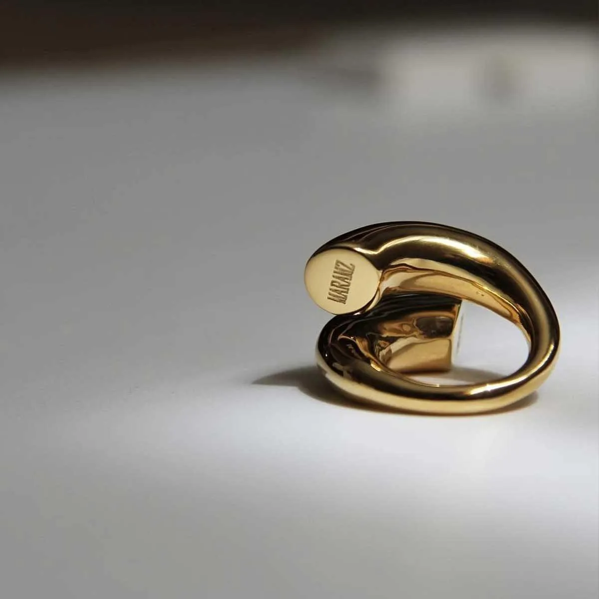 Double-Layer Gold-Plated Spiral Ring