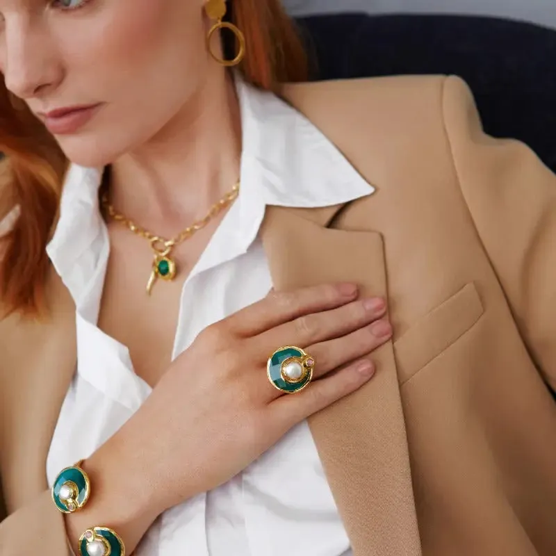 Gaia Ring Green