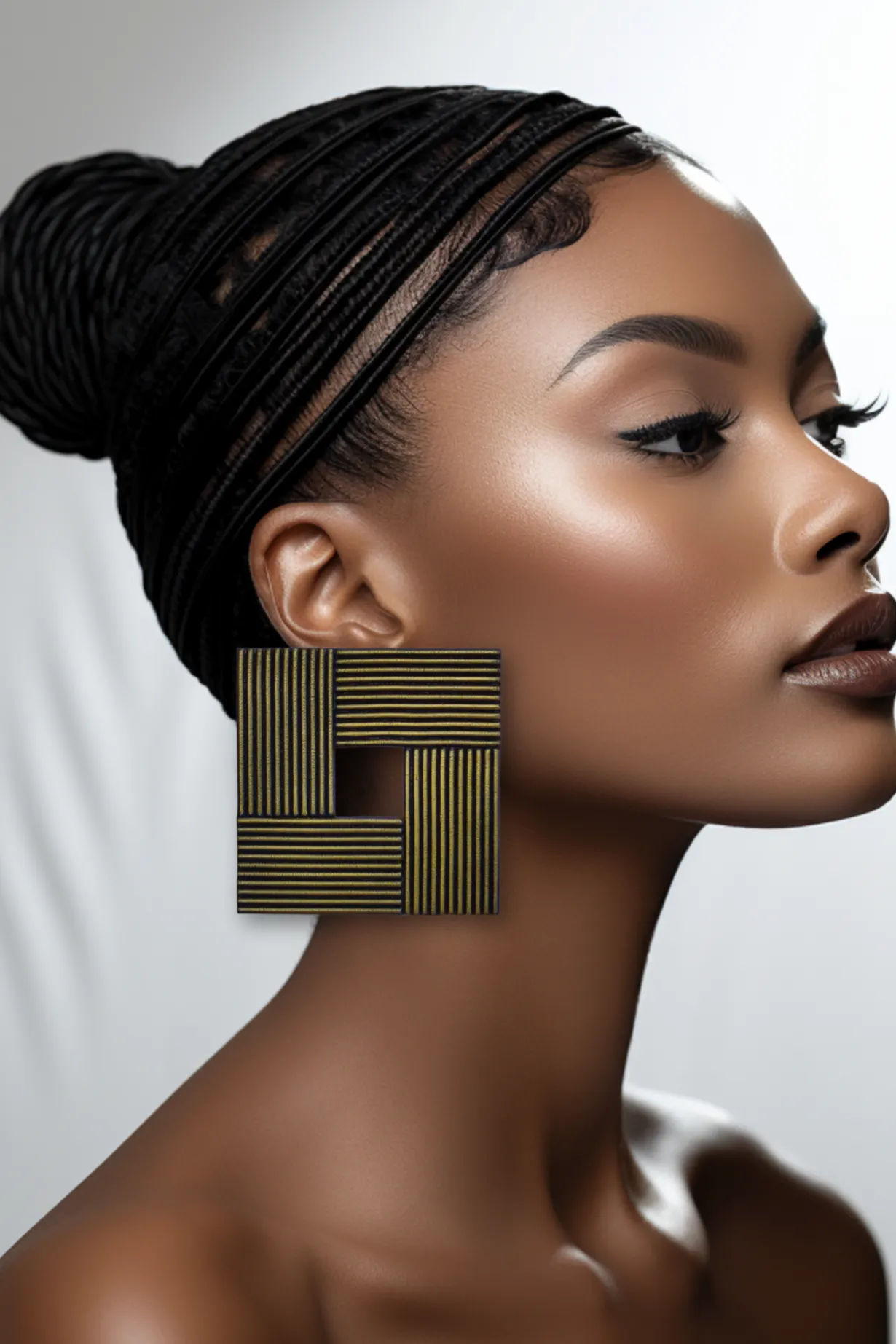 Geometric Square Earring