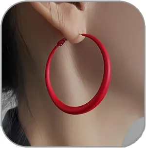 Hoop Earrings for Women Exaggerated Hoops Earring 80s 90s Statement Hoop Earrings Lightweight Anti-Allergy Oversized Hoops Earring for Women
