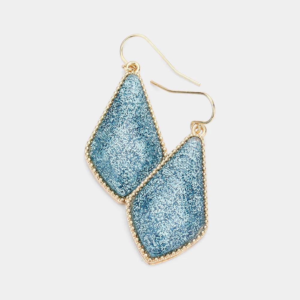 iLLASPARKZ Glitter Geometric Dangle Earrings