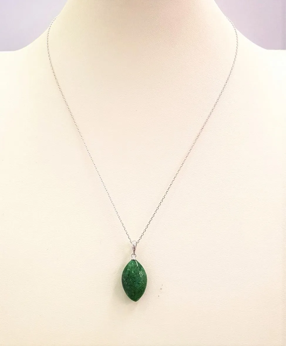 Marquis Mositsit Jade Single Stone Pendant