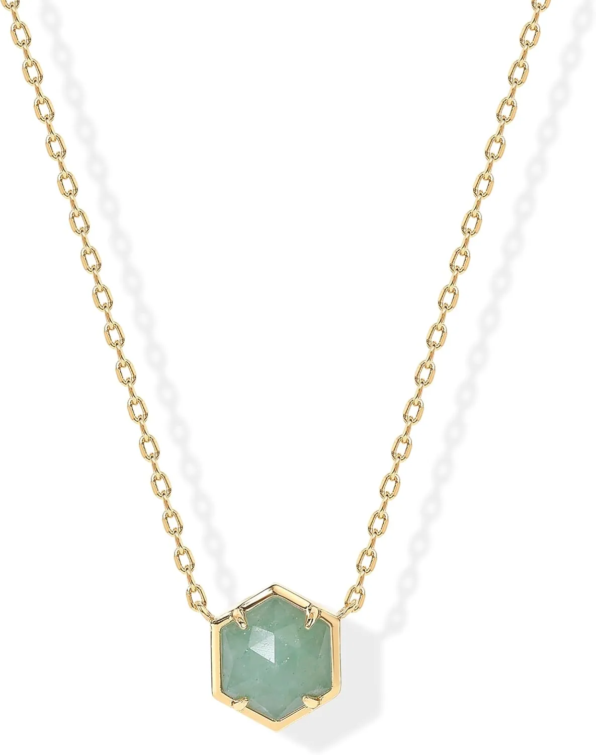 PAVOI 14K Gold Plated Gemstone Pendant Necklace | Dainty Chain Necklaces for Women | Amethyst, Onyx, Green Fluorite, Labradorite, Pearl, Rose Quartz, Agate, Sodalite, Turquoise Gemstone Pendants