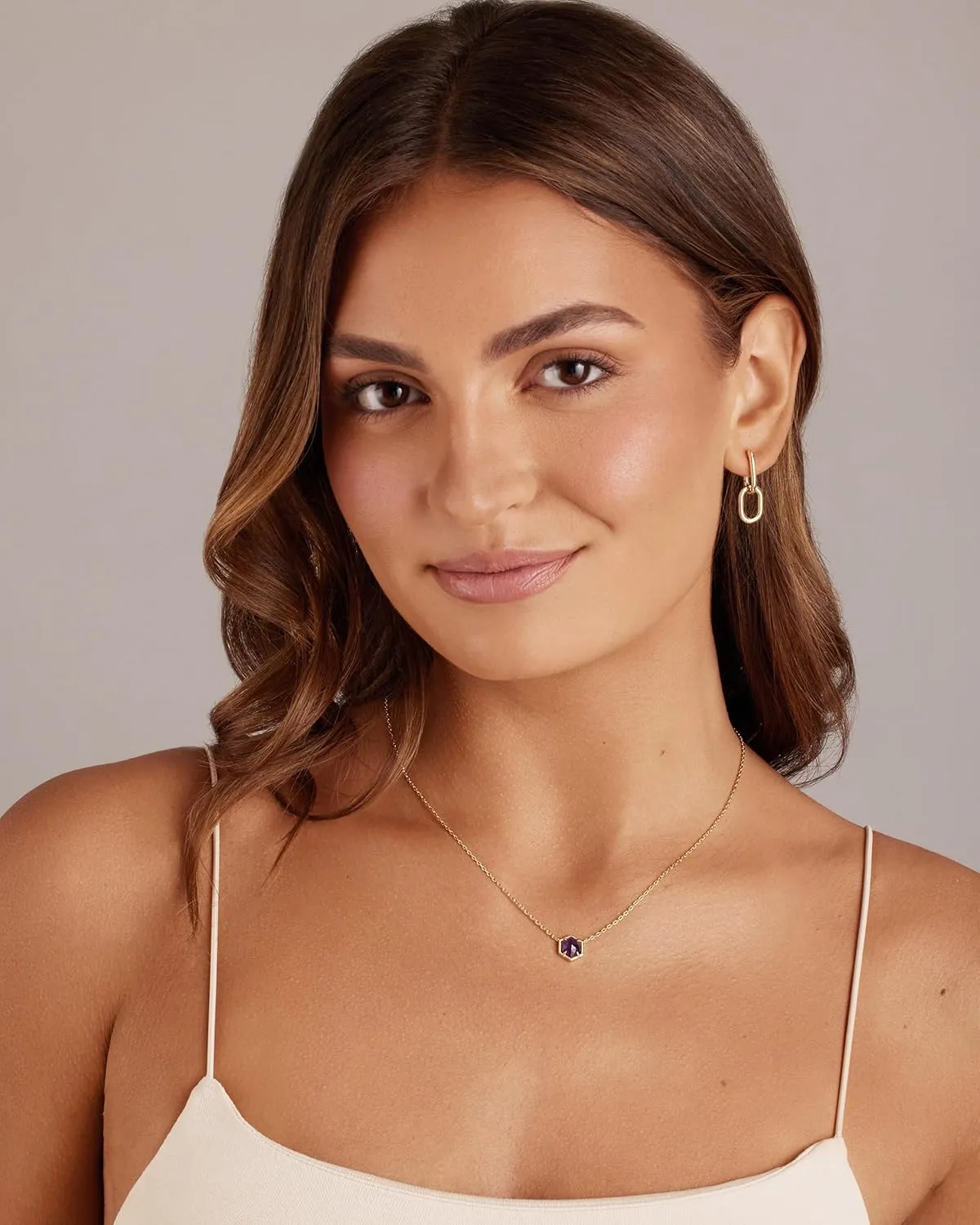 PAVOI 14K Gold Plated Gemstone Pendant Necklace | Dainty Chain Necklaces for Women | Amethyst, Onyx, Green Fluorite, Labradorite, Pearl, Rose Quartz, Agate, Sodalite, Turquoise Gemstone Pendants