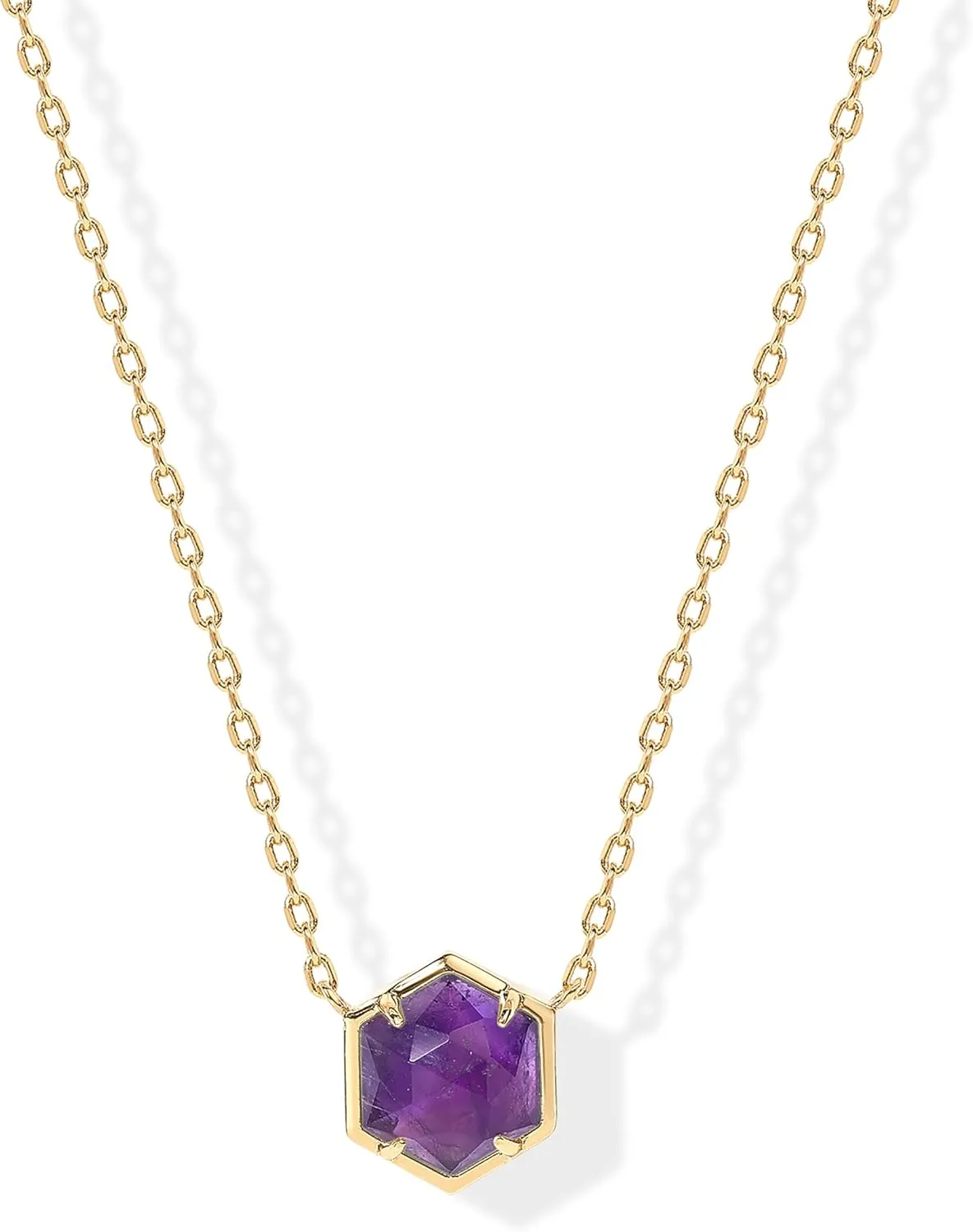 PAVOI 14K Gold Plated Gemstone Pendant Necklace | Dainty Chain Necklaces for Women | Amethyst, Onyx, Green Fluorite, Labradorite, Pearl, Rose Quartz, Agate, Sodalite, Turquoise Gemstone Pendants