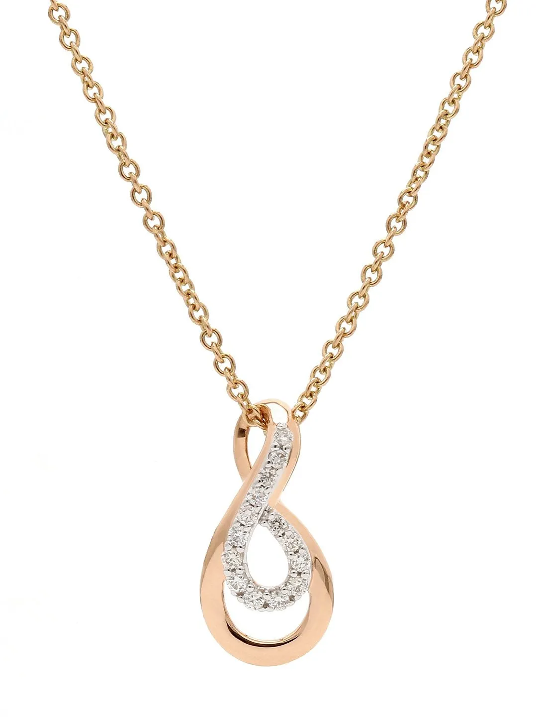 Real Diamond Infinity Pendant With Chain