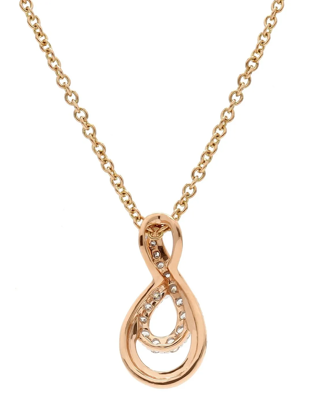 Real Diamond Infinity Pendant With Chain