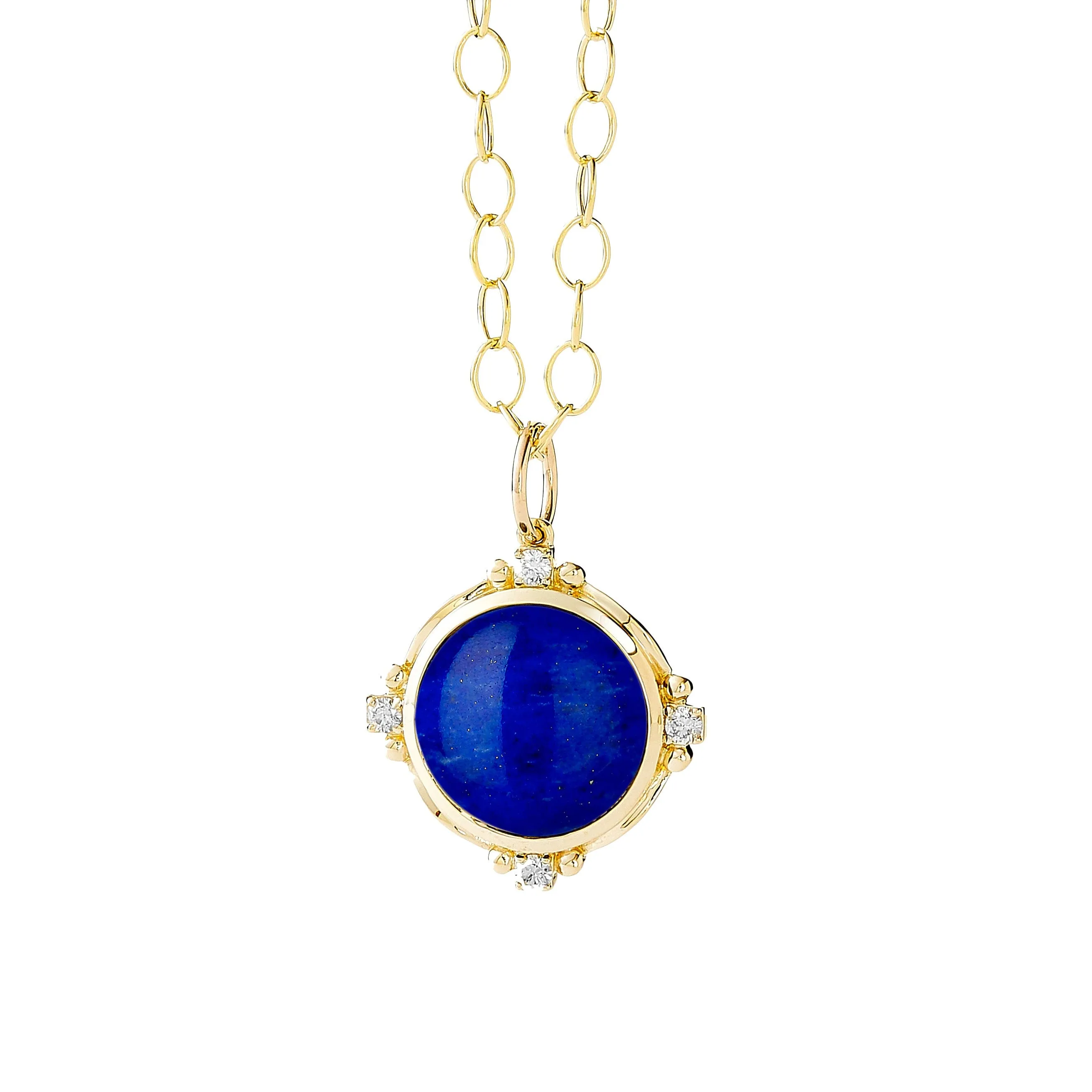 Small Mogul Diamond Gemstone Pendant