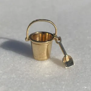 Vintage Sand Pail & Shovel Charm